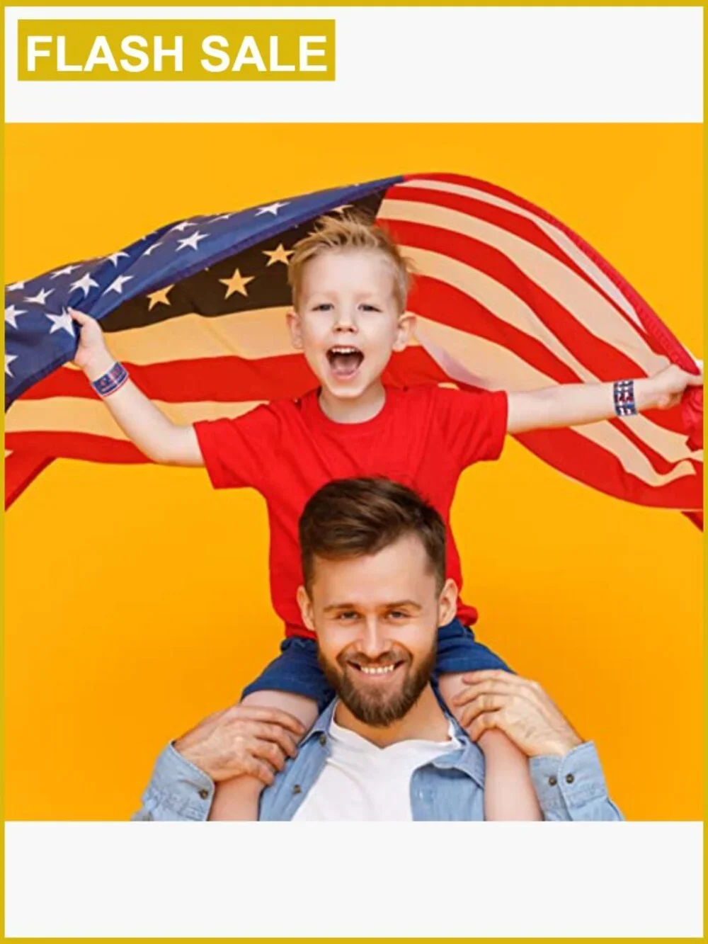 48 Patriotic Slap Bracelets 4th of July Party Favors Classroom Prizes